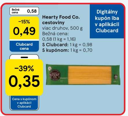 Hearty Food Co. cestoviny