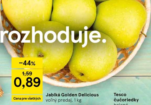 Jablká Golden Delicious