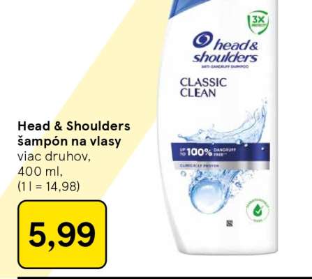 Head & Shoulders šampón na vlasy