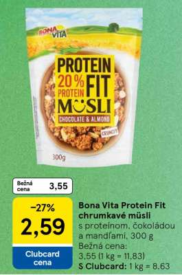 Bona Vita Protein Fit chrumkavé müsli