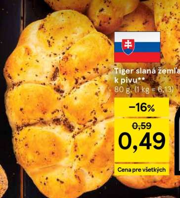 Tiger slaná žemľa k pivu**