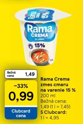 Rama Crema zmes cmaru na varenie 15 %