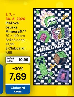 Plážová osuška Minecraft***