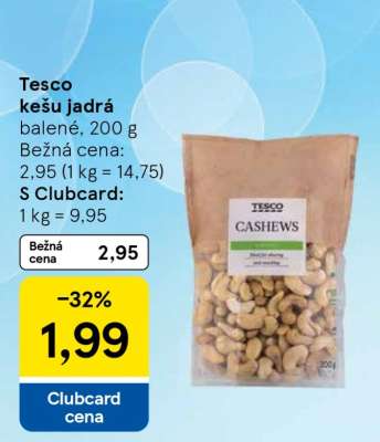 Tesco kešu jádra