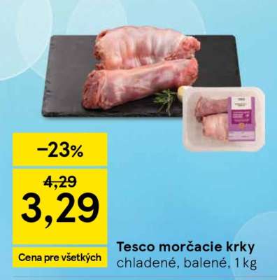 Tesco morčacie krky**