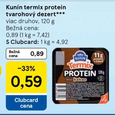 Kunín termix proteín tvarohový dezert***