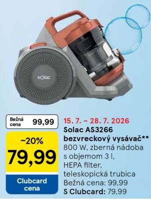 Solac AS3266 bezvreckový vysávač***
