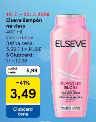 Elseve šampón na vlasy