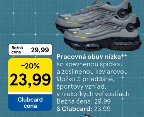 Pracovná obuv nízka