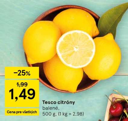 Tesco citróny