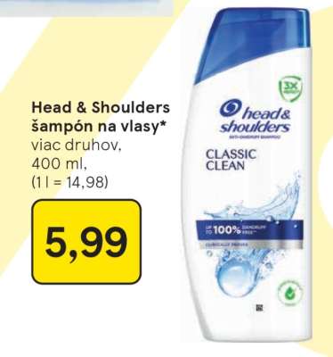 Head & Shoulders šampón na vlasy