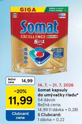 Somat kapsuly do umývačky riadu