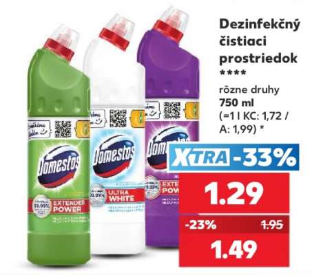 Dezinfekčný čistiaci prostriedok ****