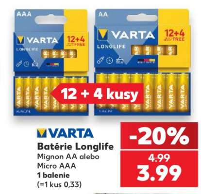 Batérie Longlife