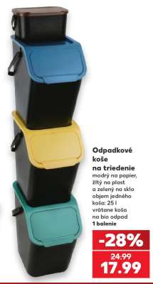 Odpadkové koše na triedenie