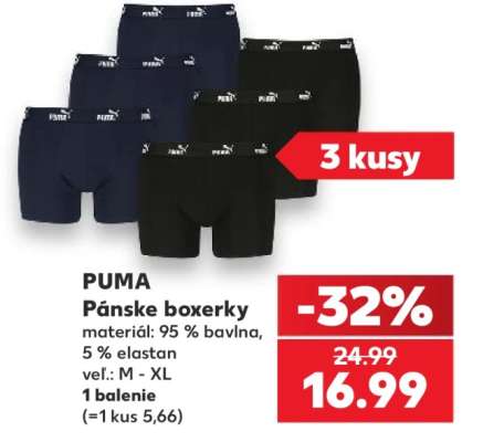 PUMA Pánske boxerky