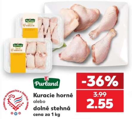Kuracie horné alebo dolné stehná