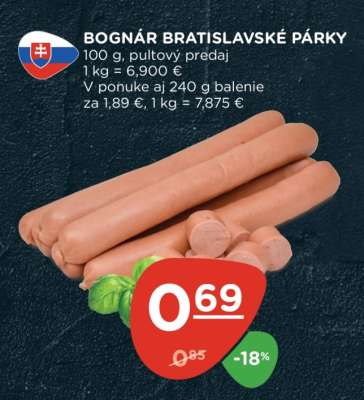 BOGNÁR BRATISLAVSKÉ PÁRKY
