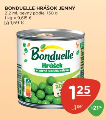Bonduelle Hrášok jemný