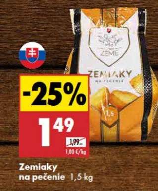 Zemiaky na pečenie 1,5 kg