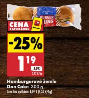 Hamburgerové žemle Dan Cake 300 g