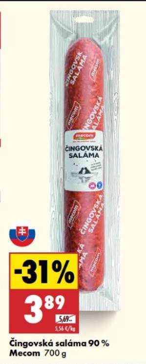Čingovská saláma 90 %