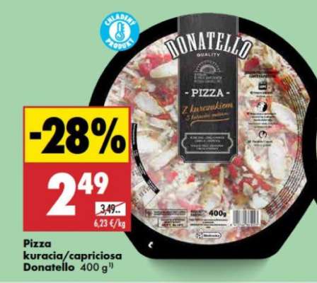 Pizza kuracia/capriciosa Donatello 400 g
