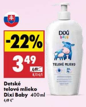 Detské telové mlieko Dixi Baby 400 ml