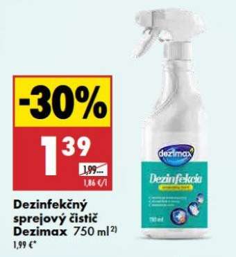 Dezinfekčný sprejový čistič Dezimax 750 ml