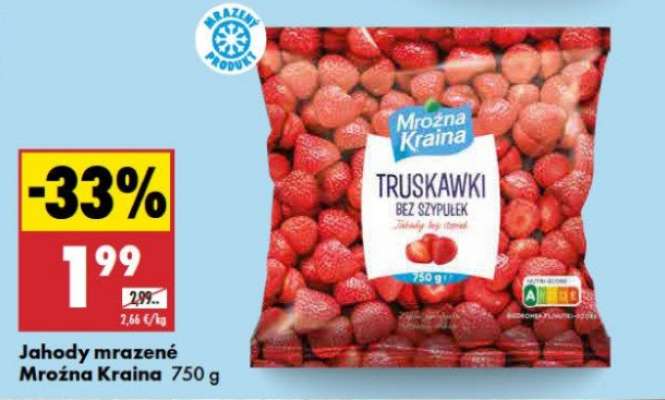 Jahody mrazené Mroźna kraina 750 g