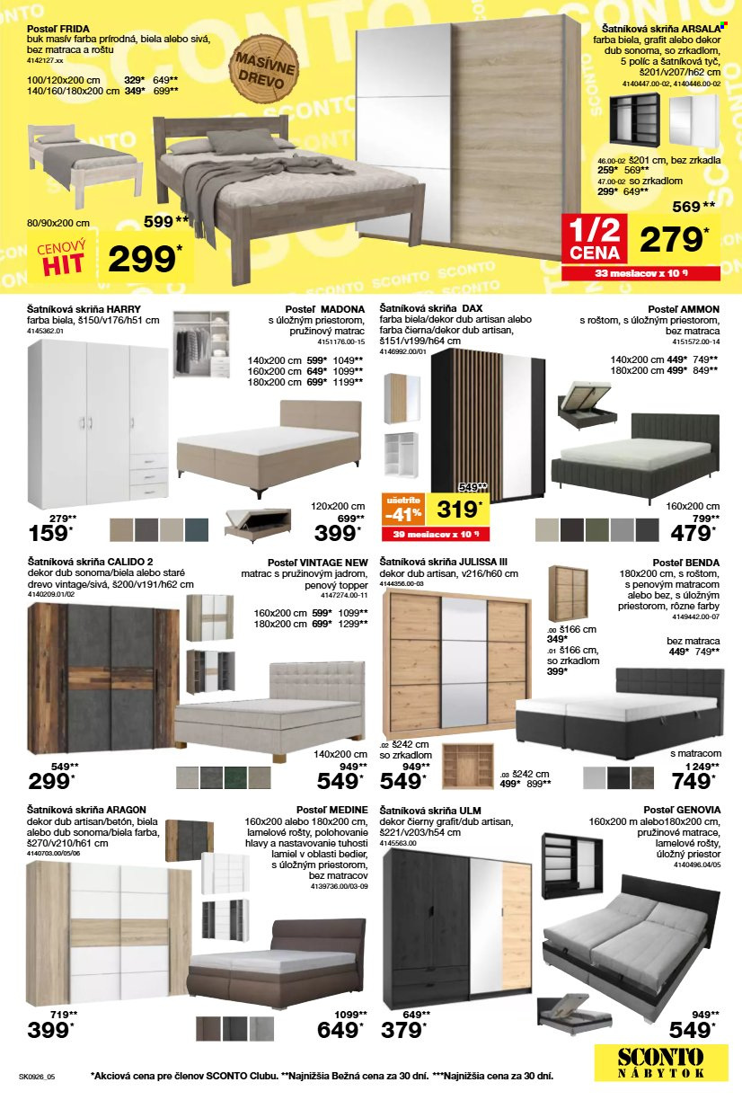 Leták Sconto nábytok - 15.7.2026 - 4.8.2026. Strana 5
