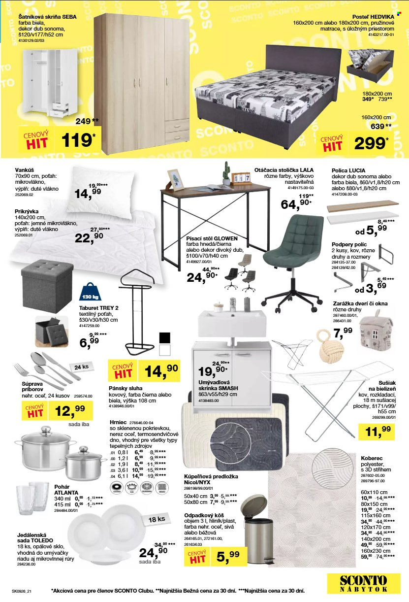 Leták Sconto nábytok - 15.7.2026 - 4.8.2026. Strana 21