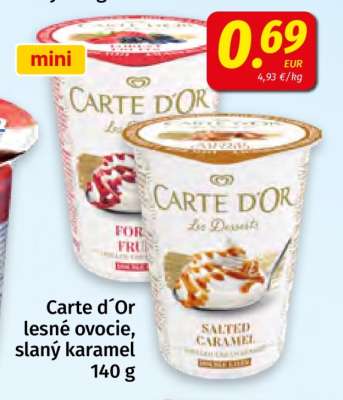 Carte d'Or lesné ovocie, slaný karamel 140 g