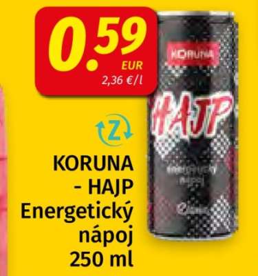 KORUNA - HAJP Energetický nápoj 250 ml