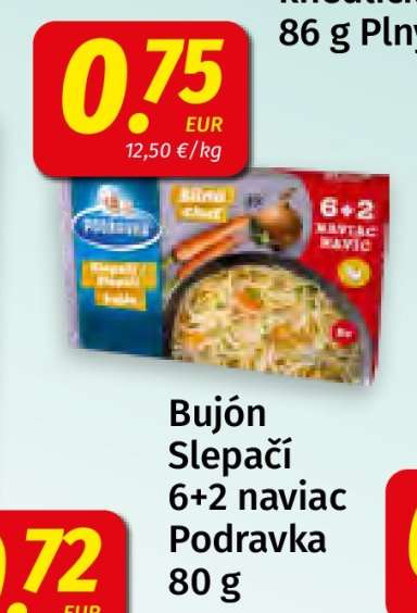 Bujón Slepačí 6+2 naviac Podravka 80 g