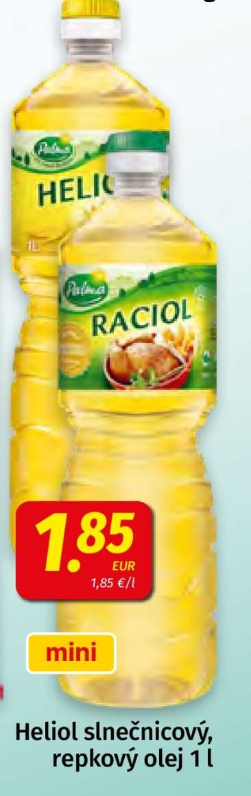Heliol slnečnicový, repkový olej 1 l