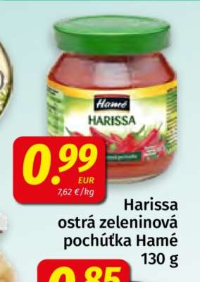 Harissa ostrá zeleninová pochúťka Hamé 130 g