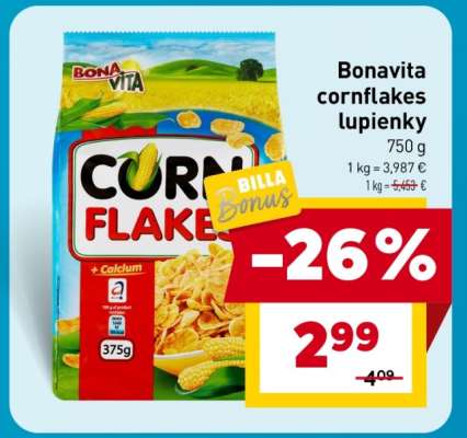 Bonavita cornflakes lupienky