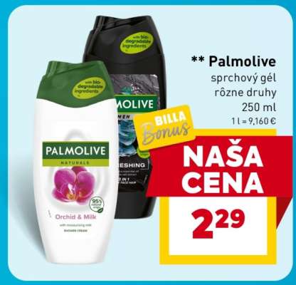 Palmolive sprchový gél rôzne druhy 250 ml