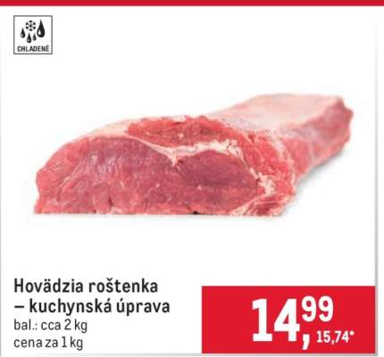 Hovädzia roštenka – kuchynská úprava
