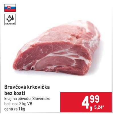 Bravčová krkovička bez kosti