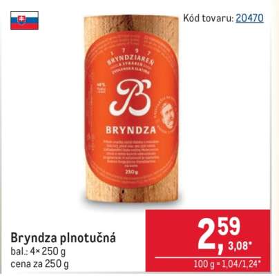 Bryndza plnotučná
