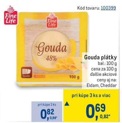 Gouda plátky
