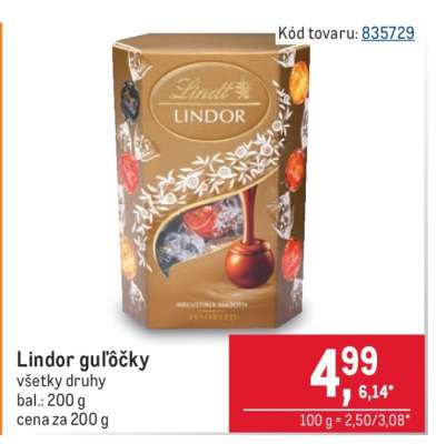 Lindor guľôčky