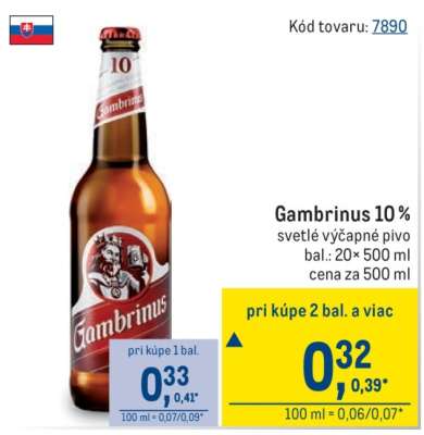 Gambrinus 10%