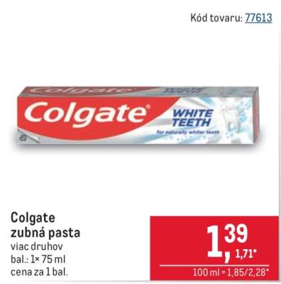 Colgate zubná pasta