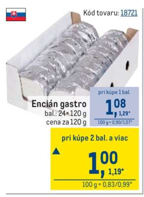 Encián gastro