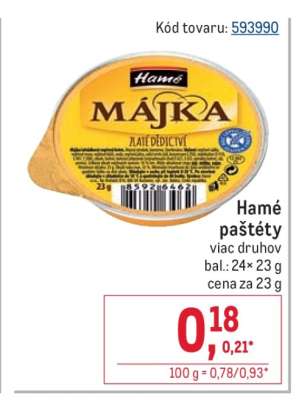 Hamé paštéty