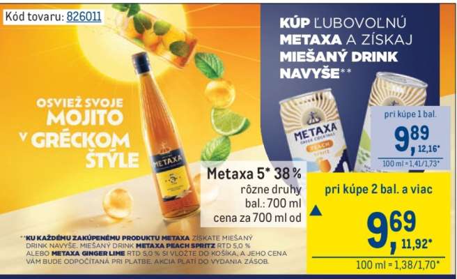 Metaxa 5*, 38%