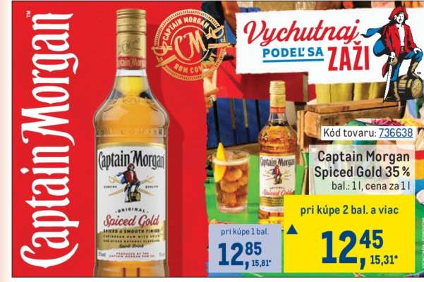 Captain Morgan spiced gold 35 %****